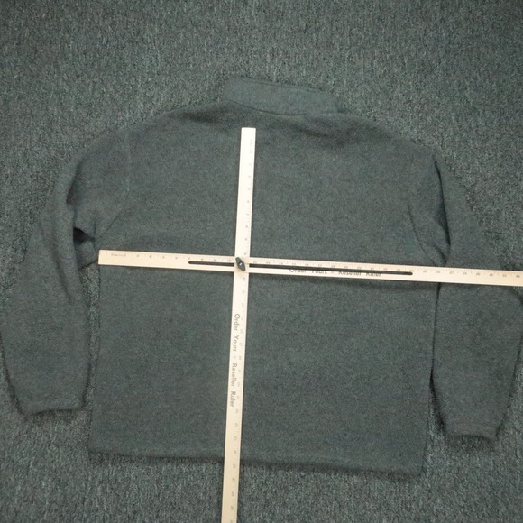 VINTAGE J Crew Pullover Mens XL Gray Oarsman Fleece Half Zip Pockets Sweater * - Picture 7 of 10